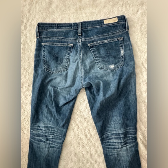 AG Adriano GOLDSCHMIED THE STILT CROP cigarette crop Jean raw hem distressed - Picture 9 of 12